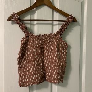 A&F All-Over Smocked Tank
